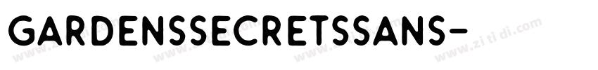 GardensSecretsSans字体转换
