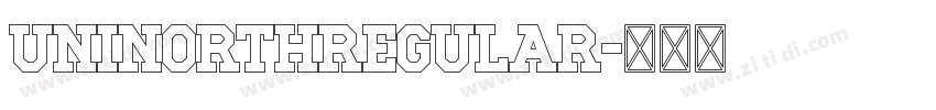 UNINorthRegular字体转换