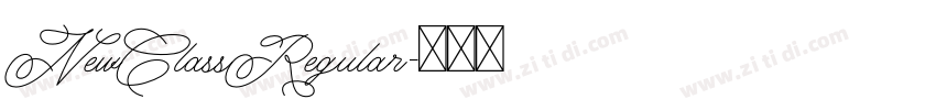 NewClassRegular字体转换