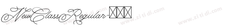 NewClassRegular字体转换