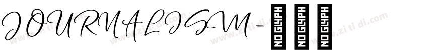 JOURNALISM字体转换
