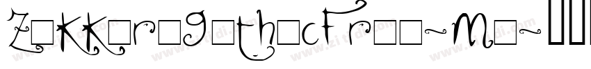 ZakkuriGothicFree-Me字体转换