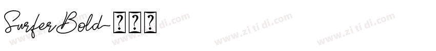 SurferBold字体转换