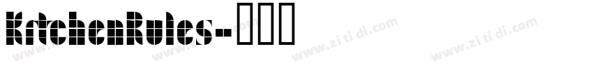 KitchenRules字体转换