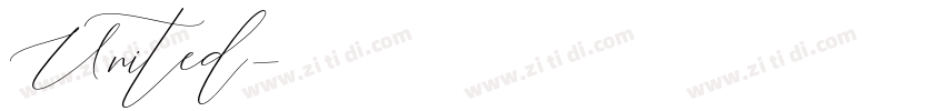 United字体转换