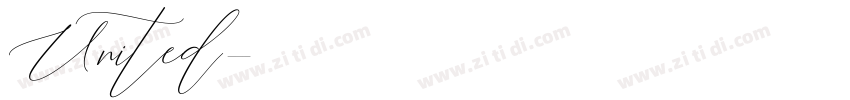 United字体转换