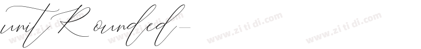 unitRounded字体转换