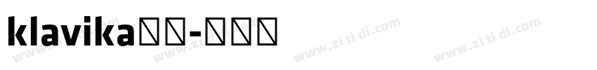 klavika字体字体转换