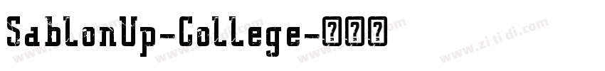 SablonUp-College字体转换