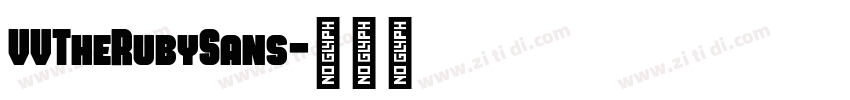 VVTheRubySans字体转换