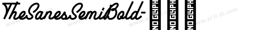 TheSanesSemiBold字体转换