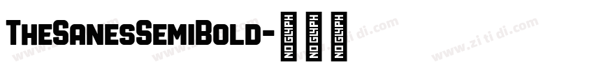 TheSanesSemiBold字体转换