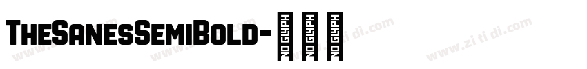 TheSanesSemiBold字体转换
