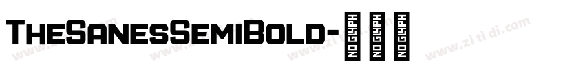 TheSanesSemiBold字体转换