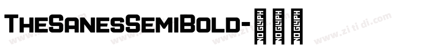 TheSanesSemiBold字体转换