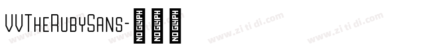 VVTheRubySans字体转换