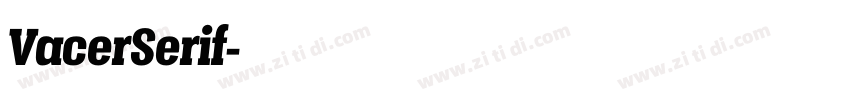 VacerSerif字体转换