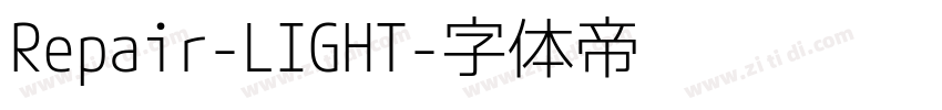 Repair-LIGHT字体转换