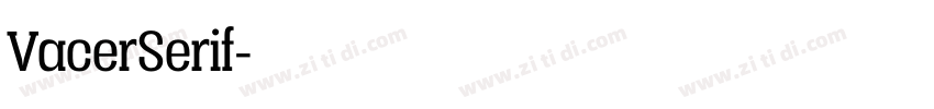 VacerSerif字体转换