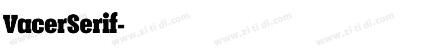 VacerSerif字体转换