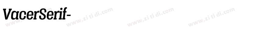 VacerSerif字体转换