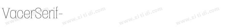 VacerSerif字体转换