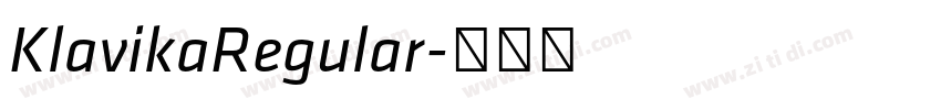 KlavikaRegular字体转换