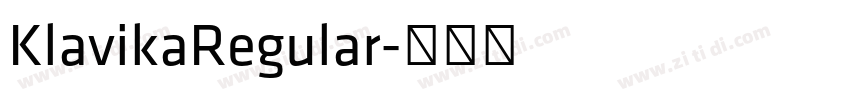 KlavikaRegular字体转换