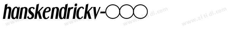 hanskendrickv字体转换