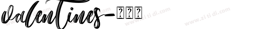 valentines字体转换