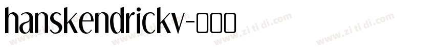 hanskendrickv字体转换