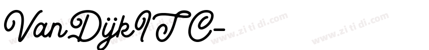 VanDijkITC字体转换