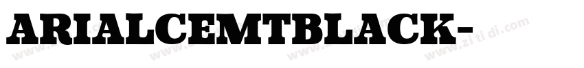 ArialCEMTBlack字体转换