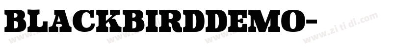 BlackBirdDEMO字体转换
