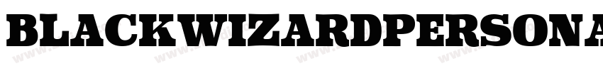 BlackWizardPERSONAL字体转换