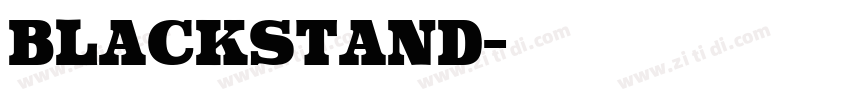 Blackstand字体转换