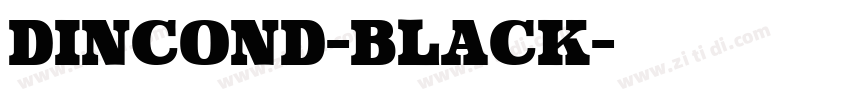 DINCOND-black字体转换