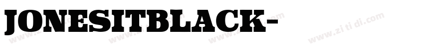 JonesitBlack字体转换