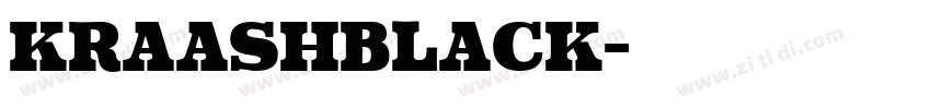 KraashBlack字体转换