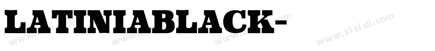LatiniaBlack字体转换
