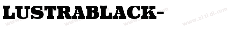 LustraBlack字体转换