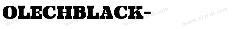 Olechblack字体转换