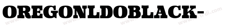 OregonLDOBlack字体转换
