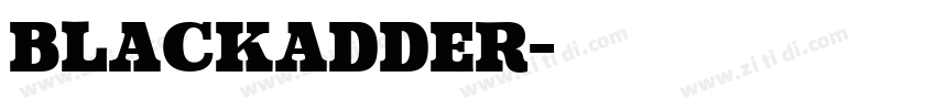 blackadder字体转换