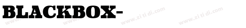 blackbox字体转换