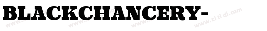 blackchancery字体转换