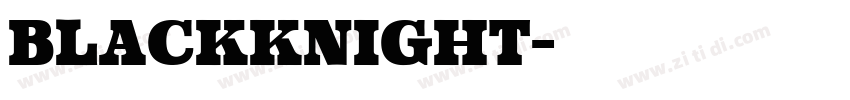blackknight字体转换