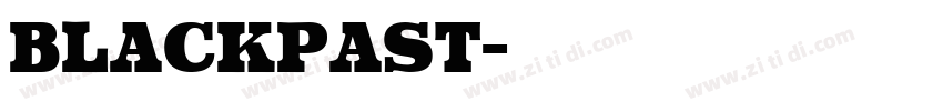 blackpast字体转换