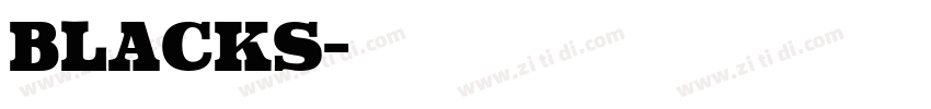 blacks字体转换