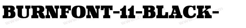 burnfont-11-Black字体转换 burnfont-11-Black字体转换